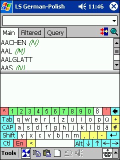 LingvoSoft Dictionary German <-> Polish for Pocket 2.7.09 screenshot